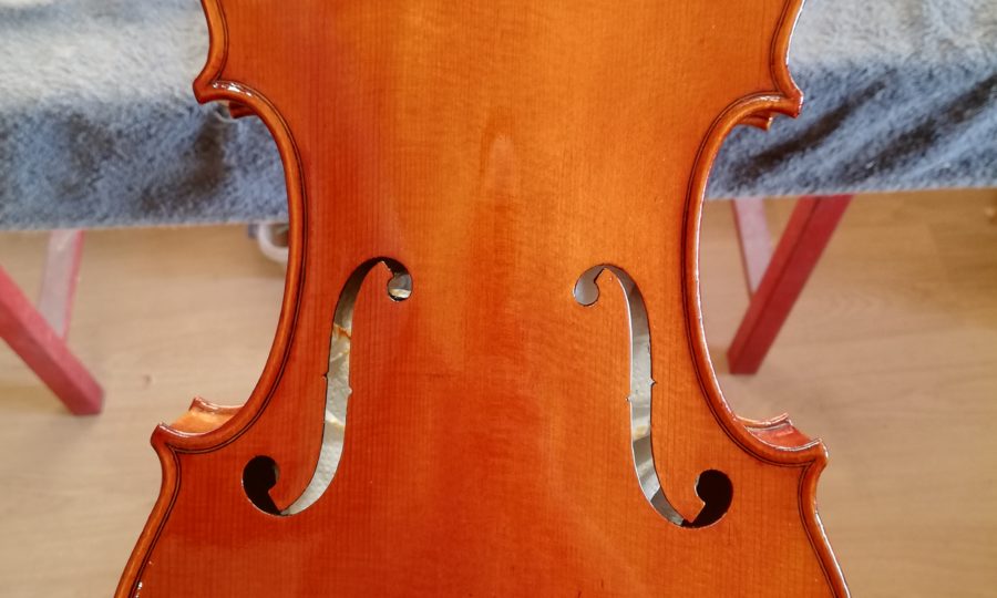 Restauro violino Luigi Galimberti 1935 - Intermedio